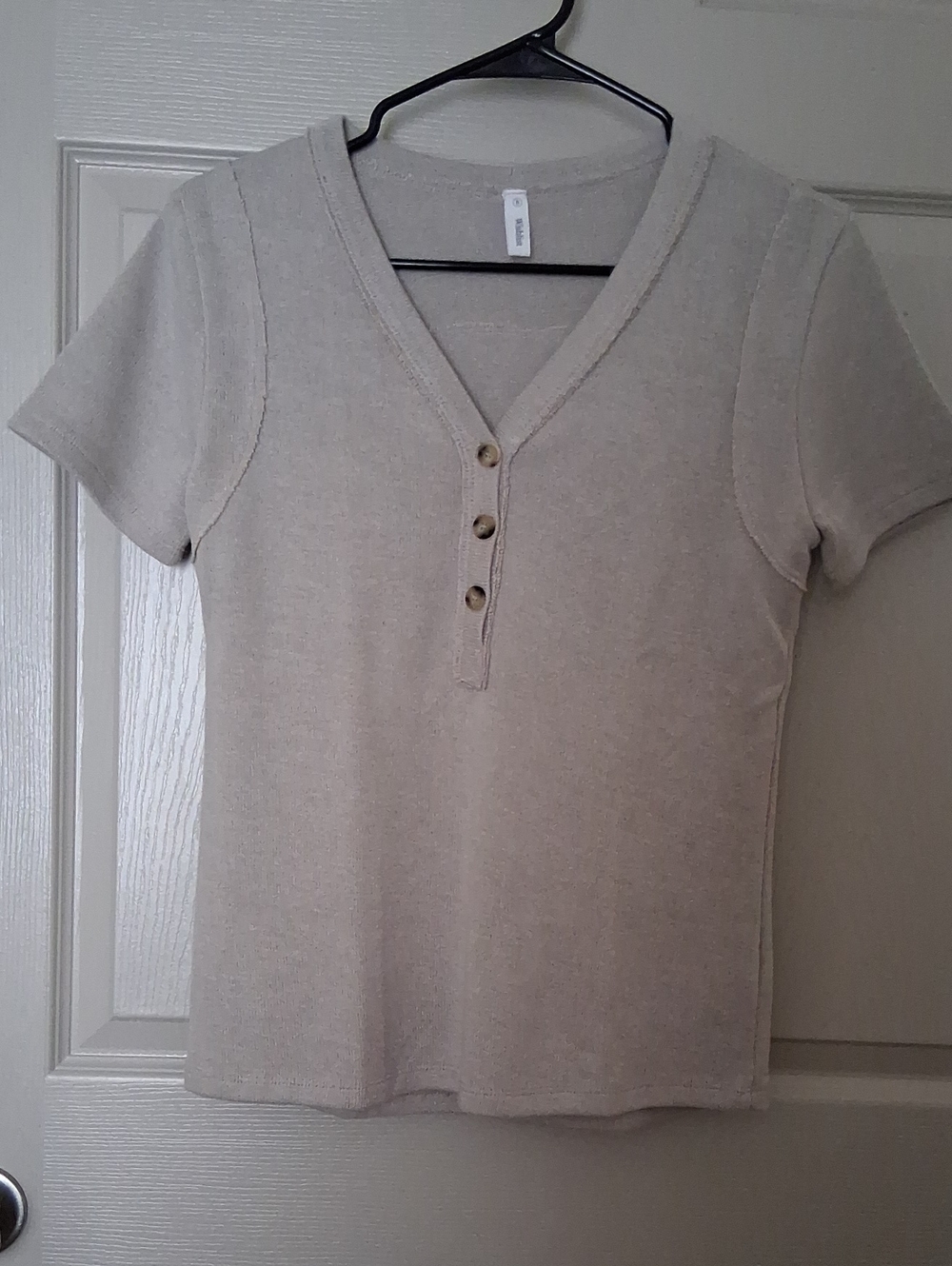 Beige Knit Top